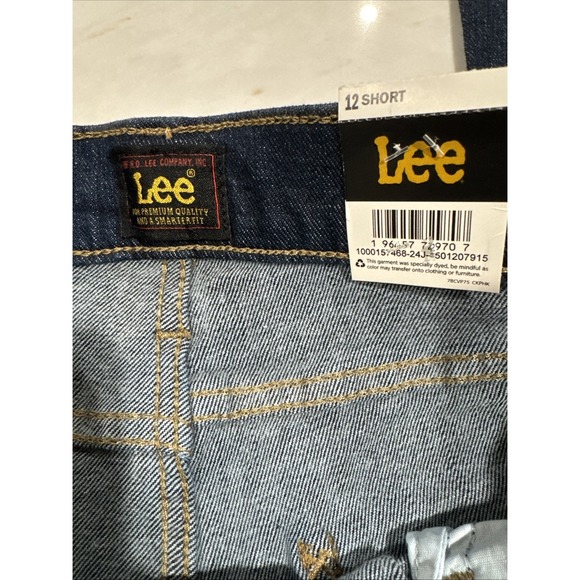 NWT Lee Women's Size 12‎ Short Medium Wash Flare Denim Jeans - Picture 5 of 8
